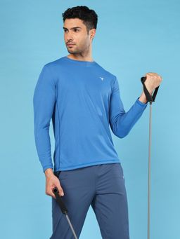 Technosport - Men Solid Slim Fit Round Neck Sports T-Shirt with Technocool+