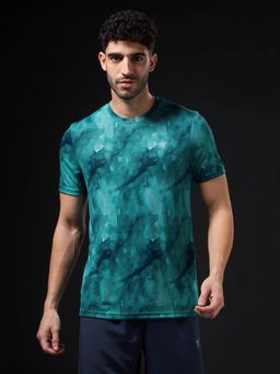 Technosport - Men Slim Fit Round Neck Sports T-Shirt with Technocool+