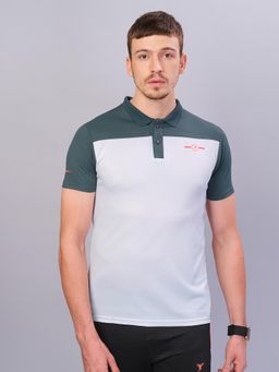 Technosport - Men Colorblock Relax Fit Polo Sports T-Shirt with Technocool+