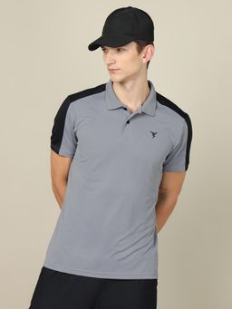 Technosport - Men Colorblock Relax Fit Polo Sports T-Shirt with Technocool+