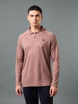 Technosport - Men Solid Slim Fit Polo Sports T-Shirt with Double Cool