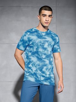 Technosport - Men Printed Slim Fit Round Neck Sports T-Shirt with Technocool+