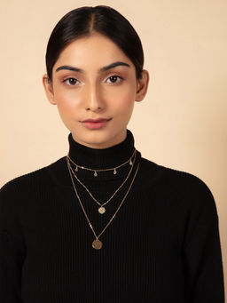 Twenty Dresses by Nykaa Fashion - Strings Of Charms Layered Necklace