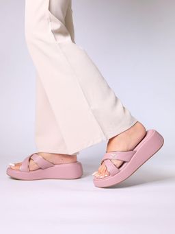 Monrow - Anne Lavender Wedge Heels