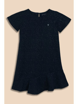 Allen Solly - Girls Navy Blue Print Party Dress
