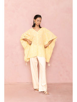 LABEL NAARITI - Sera Yellow Kaftan Top