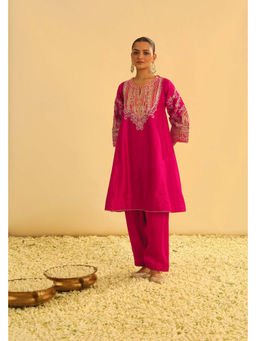 Sheetal Batra - Women Pink Kurta with Salwar