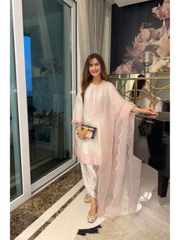 Sheetal Batra - Women Ivory Kurta with Dhoti