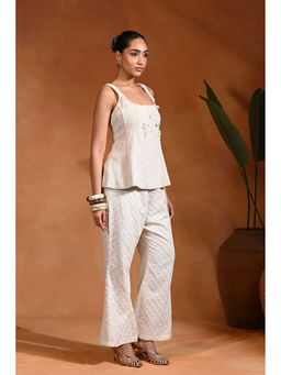 Rishi & Vibhuti - Ivory Embellished Kurta and Pant