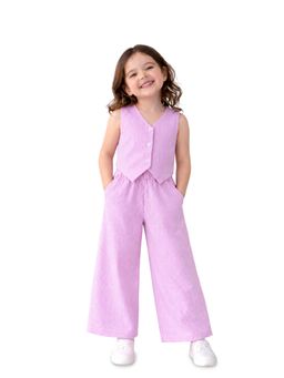 Kidbea - Girl's Pink Striped Co-ord Set