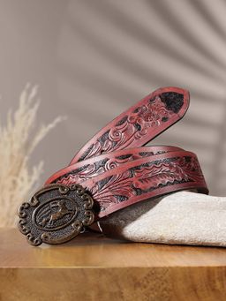 Celtic - Hand-Carved Leather Timeless Elegance Belt