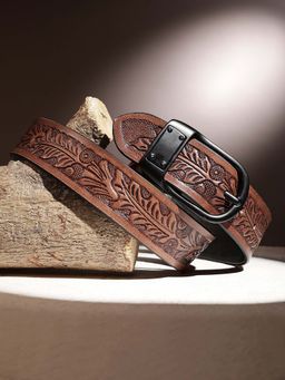 Celtic - Artisanal Elegance Hand-Carved Leather Belt