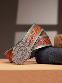 Celtic - Artisanal Flair Hand-Carved Leather Belt