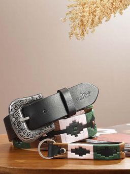 Celtic - Premium Black Leather Belt
