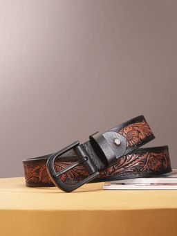 Celtic - Premium Black and Brown Leather Belt