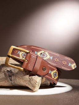 Celtic - Brown Printed Belt