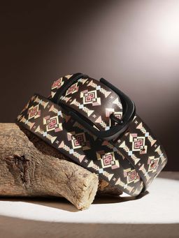 Celtic - Stylish Black Printed Belt