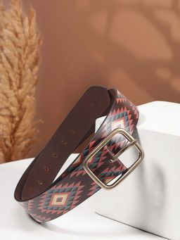 Celtic - Stylish Printing with Golden Buckle Belt