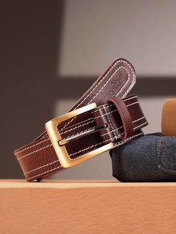 Celtic - Premium Red Leather Belt