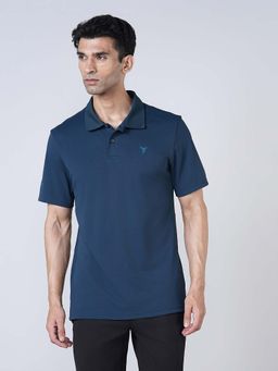 Technosport - Men Green Casual Sportswear Polo T-Shirt
