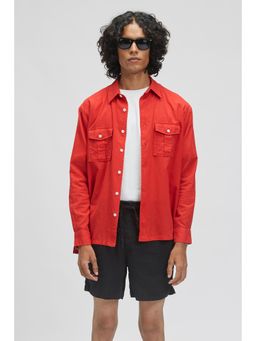 TERRA LUNA - Bellatrix Red Casual Shirt