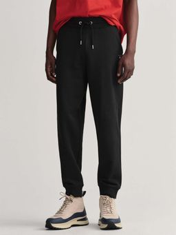 GANT - Men Black Solid Relaxed Fit Jogger