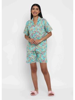 Shopbloom - Floral Print Short Sleeve Womens Boxer (Set of 2)