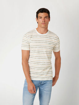 Guess - Men Multi-Color Stripes T-Shirt