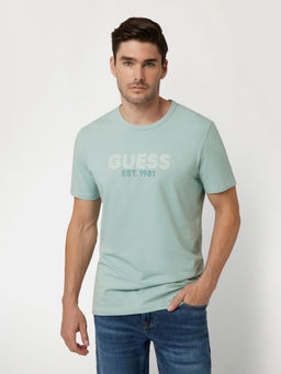 Guess - Men Green Printed T-Shirt