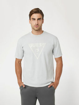 Guess - Men Grey Printed T-Shirt