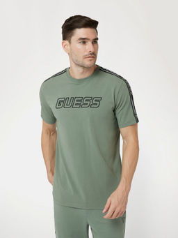 Guess - Men Green Printed T-Shirt