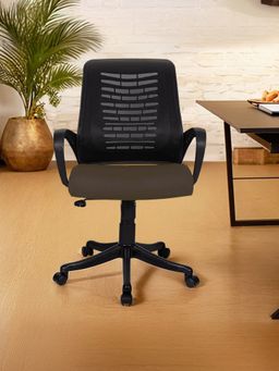 Savya Home - Apex Zoom Ergonomic Home and Revolving Office Chair Brown