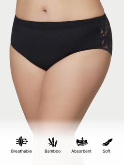 Enamor - Bamboo Bliss Lace Back Brief - Black