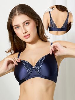 bodyline - Ella Butterfly Lace Padded Bra - Blue