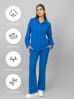 NeceSera - Blue Mini Waffle Multitask Pyjama