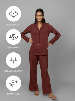 NeceSera - Ruby Maternity Button Down Piping Pyjama (Set of 2)