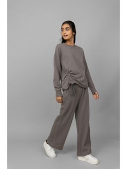 NeceSera - Grey Cotton Terry Sweatshirt