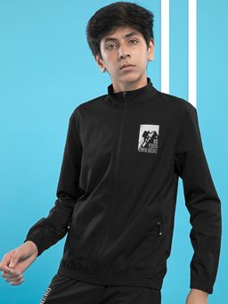 Technosport - Boys Slim Fit Sports Jacket With Ts Flexi Black