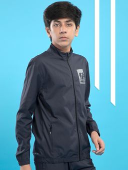 Technosport - Boys Slim Fit Sports Jacket With Ts Flexi Grey