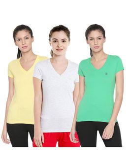 Bodycare - Bodyactive Pack Of 3 Women'S Tshirt - Multi-Color