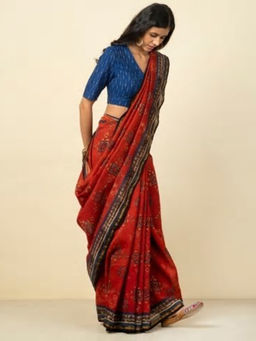 Fabindia - Cotton Silk Printed Sari