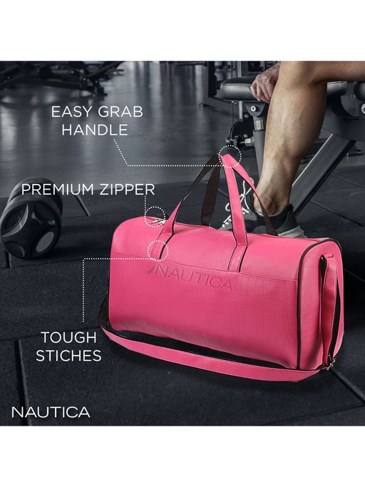 Buy Nautica Duffle Bag for Travel Suitable for Men Women Pink