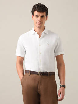 U.S. Polo Assn. Denim Co. - White Solid Regular Fit Shirt