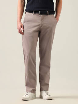U.S. POLO ASSN. - Grey Riley Straight Fit Satin Trousers