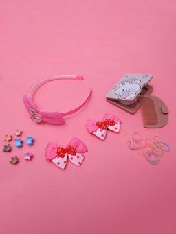ilearnngrow - Bow Hair Accessories Set of 12 - Pink