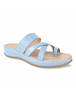 ROCIA - Blue Women Solid Comfort Patent Sandals