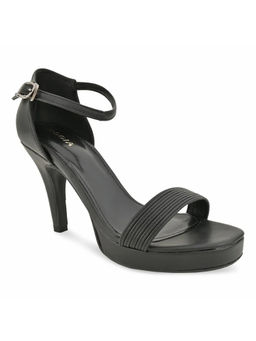 ROCIA - Black Women Solid Strappy Stiletto Heels