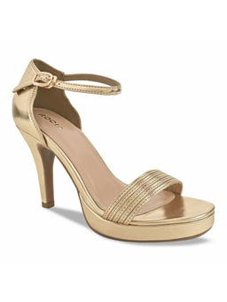 ROCIA - Gold Women Solid Strappy Stiletto Heels