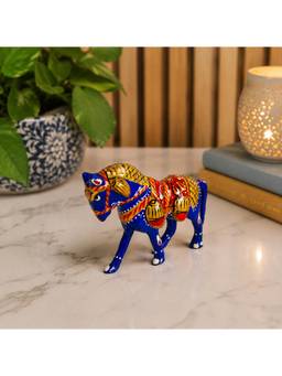 eCraftIndia - Blue Handcrafted Rajasthani Horse Showpiece