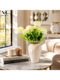 NFI Essentials - Artificial White Flower Bunch For Home Decor